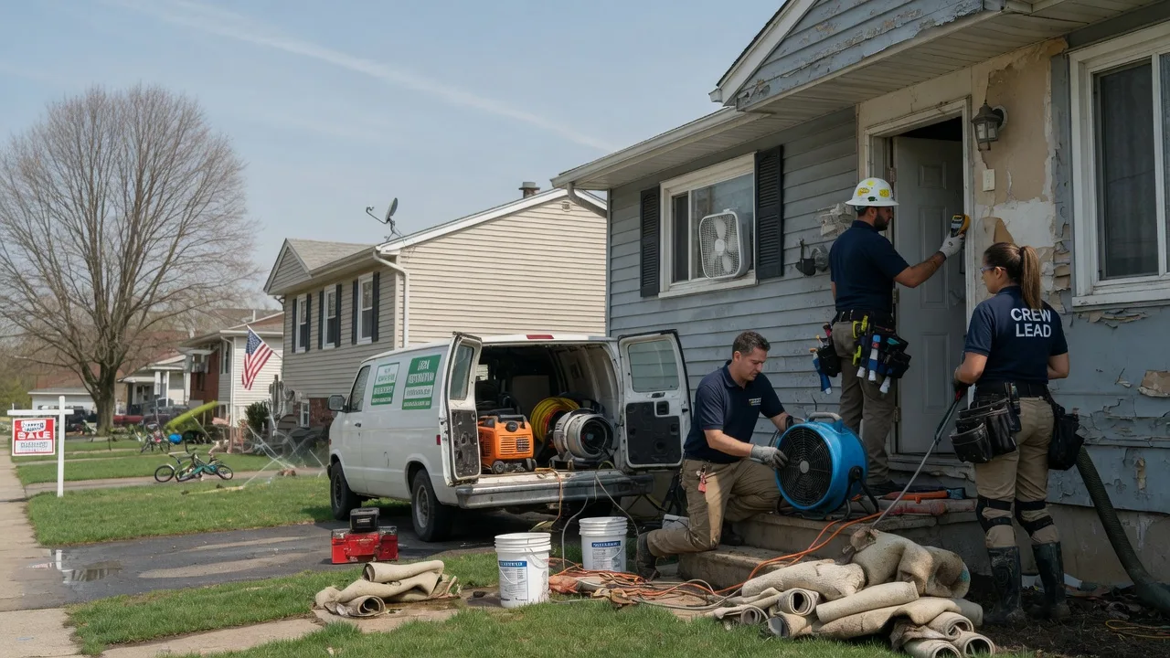 Flood Cleanup in Columbiana, OH near me